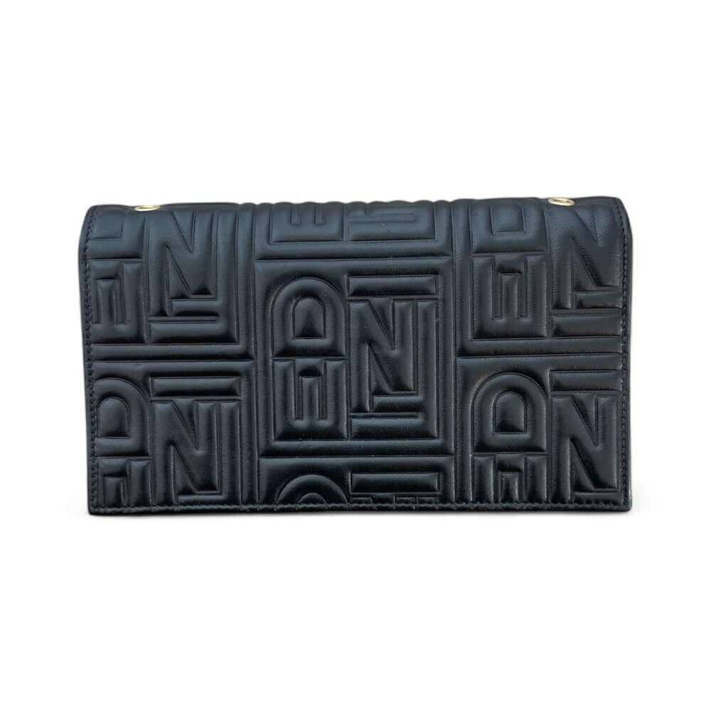 Fendi Ff Embossed Leather Wallet / Crossbody Bag- Rare & Discontinued - Picture 2 of 7
